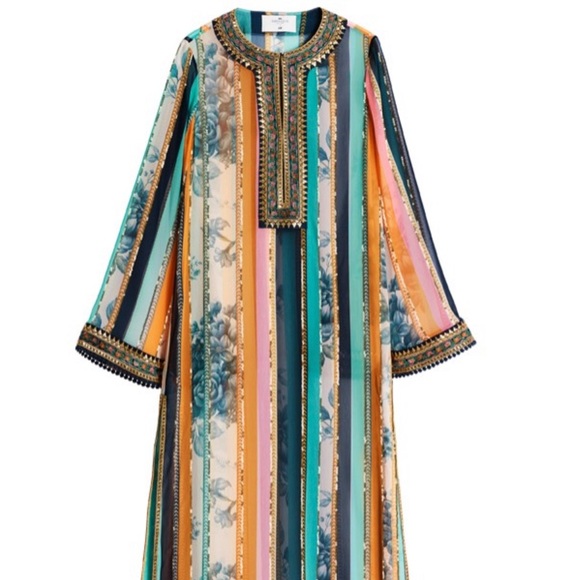 SABYASACHI x H&M. Long, straight-cut kaftan - Picture 5 of 9